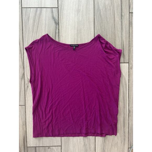 EILEEN FISHER Purple Fuschia Tank Top Shirt Women size L CC - Picture 1 of 3